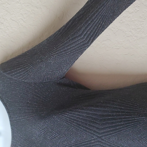 4/$30 Trixxi Black 3/4 Sleeve gray sparkle dress size medium.    ** - Picture 6 of 14